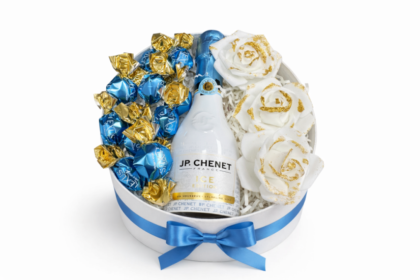 DÁRKOVÝ BOX PROSECO & SWEET BLUE